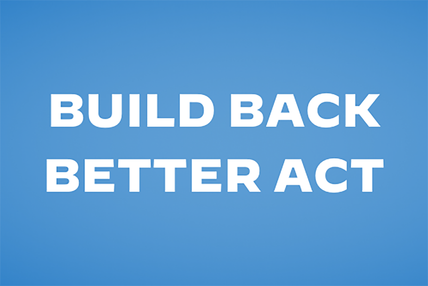 Build Back Better Act Logo